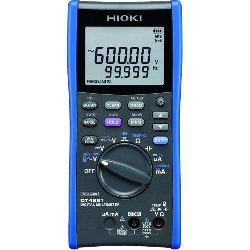 □HIOKI デジタルマルチメータ DT4281 書類3点付〔品番