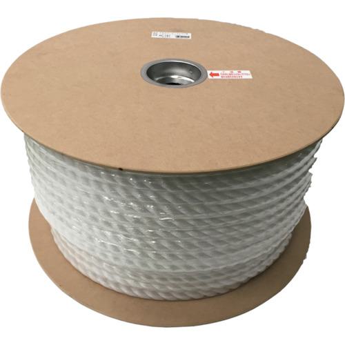 ■ユタカメイク PEカラーロープ ドラム巻 ホワイト 16mm×100m〔品番:PRE167〕【1187532:0】[送料別途見積り][掲外取寄][店頭受取不可]