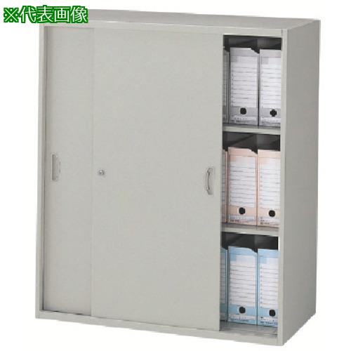 ■NAIKI 収納庫 NWL型 スチール引違い書庫 2枚扉 899×500×1050 ウォームホワイト〔品番:NWL0911HAW〕【1191533:0】[送料別途見積り][法人・事業所限定][外直送][店頭受取不可]