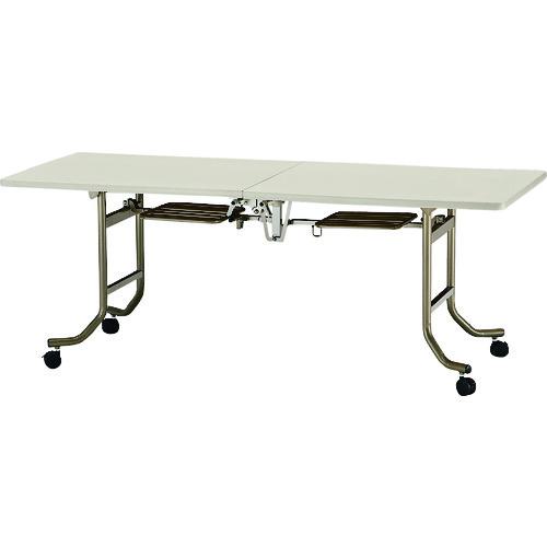 ■TOKIO 折畳み式フライトテ-ブル 1800X750mm ニューグレー〔品番:FLTS1875NG〕【1199305:0】[送料別途見積り][法人・事業所限定][外直送][店頭受取不可]