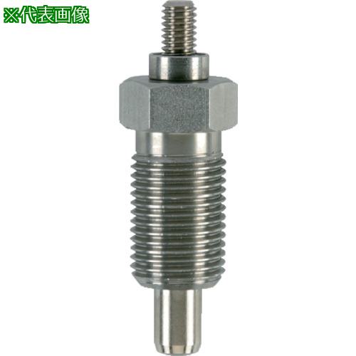 ■HALDER インデックスボルト 六角カラー付 ノブなし SUS呼び寸12ネジ部M20×1.5〔品番:22110.0256〕【1202243:0】[送料別途見積り][掲外取寄][店頭受取不可]