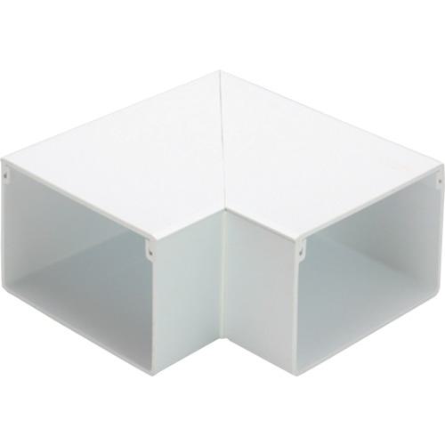 ■マサル エムケーダクト付属品 平面マガリ 5号70型 ホワイト〔品番:MDM5702〕【1203465:0】[送料別途見積り][掲外取寄][店頭受取不可]