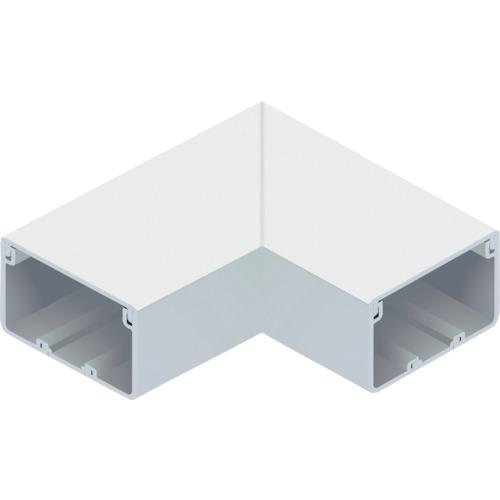 ■マサル エムケーダクト付属品 平面マガリ 8号150型 ホワイト〔品番:MDM8152〕【1203530:0】[送料別途見積り][掲外取寄][店頭受取不可]
