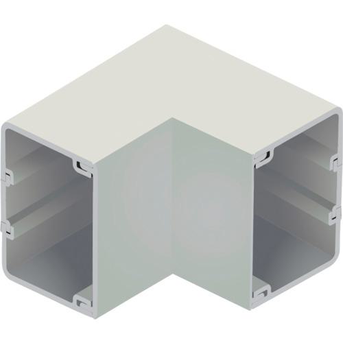 ■マサル エムケーダクト付属品 内マガリ 8号200型 ミルキーホワイト〔品番:MDU8203〕【1206635:0】[送料別途見積り][掲外取寄][店頭受取不可]
