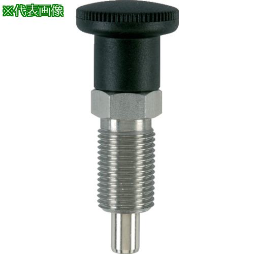 ■HALDER インデックスボルト六角カラー付 ホールド機構付SUS呼び寸12ネジM20×1.5〔品番:22110.0236〕【1206993:0】[送料別途見積り][掲外取寄][店頭受取不可]
