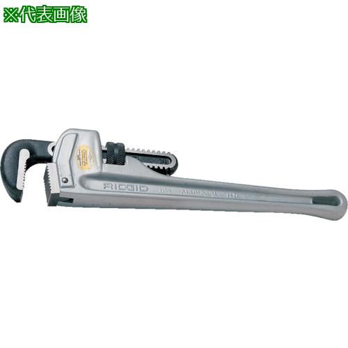 ■RIDGID アルミストレートパイプレンチ 600mm〔品番:31105〕【1209108:0】[店頭受取不可]