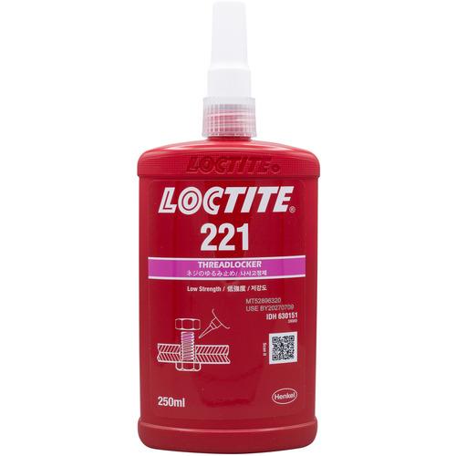 ■ロックタイト ねじゆるみ止め用接着剤 低強度 221 250ml〔品番:221250〕【1211641:0】[店頭受取不可]｜ホームセンターバロー　店 9,524円