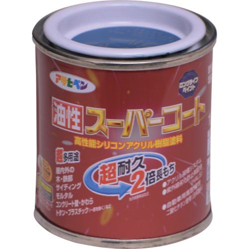 ■アサヒペン 油性スーパーコート 1/12L オーシャンブルー《12缶入》〔品番:541260〕【1228157×12:0】[送料別途見積り][掲外取寄][店頭受取不可]