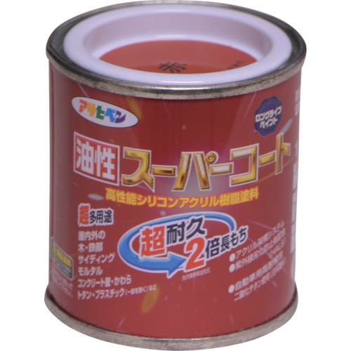 ■アサヒペン 油性スーパーコート 1/12L 赤《12缶入》〔品番:541130〕【1228164×12:0】[送料別途見積り][掲外取寄][店頭受取不可]