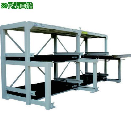 ■日向 フルスライド式収納棚 スライダ-ラック H6W-1200×800×550H〔品番:H6W1200550H〕【1228548:0】[送料別途見積り][法人・事業所限定][外直送][店頭受取不可]