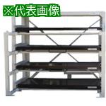■日向 フルスライド式収納棚 スライダ-ラック L5S-1800&times;800&times;300H〔品番:L5S1800〕【1228576:0】[送料別途見積り][法人・事業所限定][外直送][店頭受取不可]｜ホームセンターバロー　店