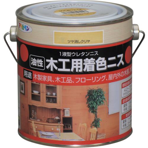 ■アサヒペン 木工用着色ニス 0.7L ツヤ消しクリヤ《6缶入》〔品番:525123〕【1229833×6:0】[送料別途見積り][掲外取寄][店頭受取不可]