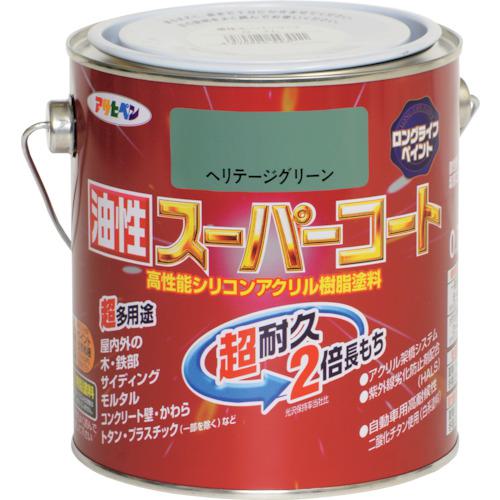 ■アサヒペン 油性スーパーコート 0.7L ヘリテージグリーン《6缶入》〔品番:543349〕【1229874×6:0】[送料別途見積り][掲外取寄][店頭受取不可]