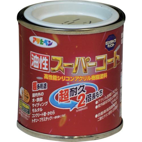 ■アサヒペン 油性スーパーコート 1/12L ウィニーグリーン《12缶入》〔品番:541307〕【1232972×12:0】[送料別途見積り][掲外取寄][店頭受取不可]