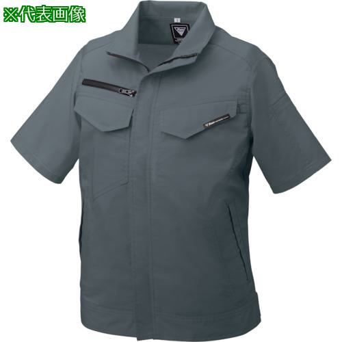 ■XEBEC レディス半袖ブルゾン1700-25-7 チャコールグレー〔品番:1700257〕【1234995:0】[送料別途見積り][掲外取寄][店頭受取不可]