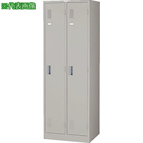 ■NAIKI 2人用ロッカー〔品番:LK2JNW〕【1235164:0】[送料別途見積り][法人・事業所限定][外直送][店頭受取不可]