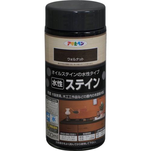 ■アサヒペン 水性ステイン 300ML ウォルナット《6本入》〔品番:426451〕【1237712×6:0】[送料別途見積り][掲外取寄][店頭受取不可]