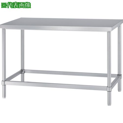 ■シンコー ステンレス作業台(四方枠タイプ・SUS430) 1200×900×800〔品番:WZ12090〕【1239700:0】[法人・事業所限定][外直送元][店頭受取不可]