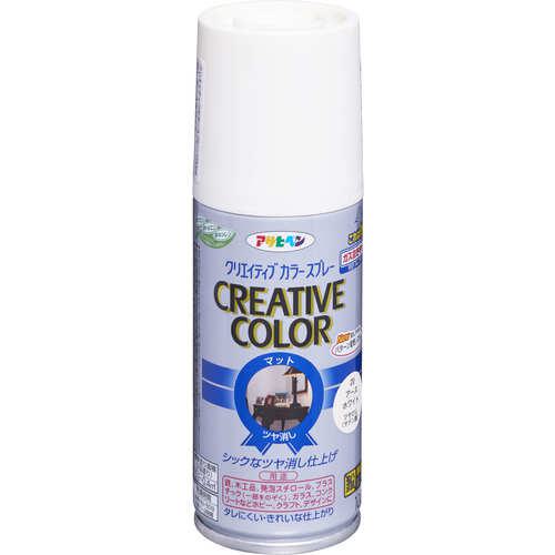 ■アサヒペン クリエイティブカラースプレー 100ML 20アースホワイト《6本入》〔品番:503688〕【1240917×6:0】[送料別途見積り][掲外取寄][店頭受取不可]