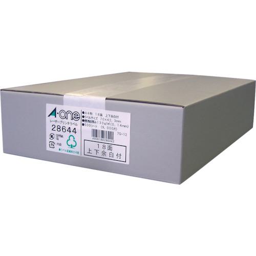 ■3M ラベルシール(レーザープリンタ)18面 (500枚入)〔品番:28644〕【1241893:0】[送料別途見積り][掲外取寄][店頭受取不可]