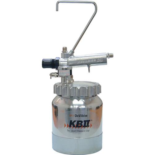 ■DeVilbiss 圧送式塗料カップ(容量2000cc)塗料G3/8〔品番:KB555〕【1242031:0】[送料別途見積り][掲外取寄][店頭受取不可]