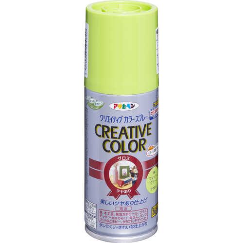 ■アサヒペン クリエイティブカラースプレー 100ML 66フレッシュグリーン《6本入》〔品番:504340〕【1242498×6:0】[送料別途見積り][掲外取寄][店頭受取不可]