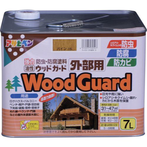 ■アサヒペン ウッドガード外部用 7L パイン〔品番:530547〕【1242524:0】[送料別途見積り][法人・事業所限定][店頭受取不可]｜ホームセンターバロー　店