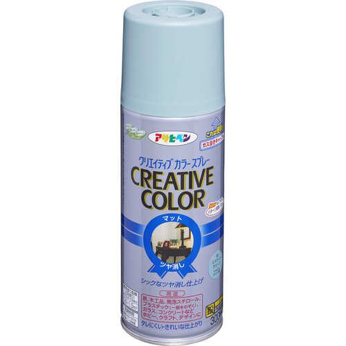 ■アサヒペン クリエイティブカラースプレー 300ML 32ミスティグリーン《6本入》〔品番:502711〕【1245657×6:0】[送料別途見積り][掲外取寄][店頭受取不可]