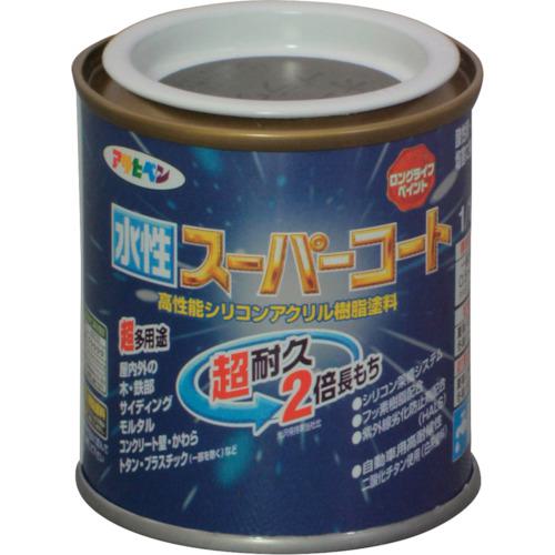 ■アサヒペン 水性スーパーコート 1/12L オータムブラウン《12個入》〔品番:411440〕【1248697×12:0】[送料別途見積り][掲外取寄][店頭受取不可]