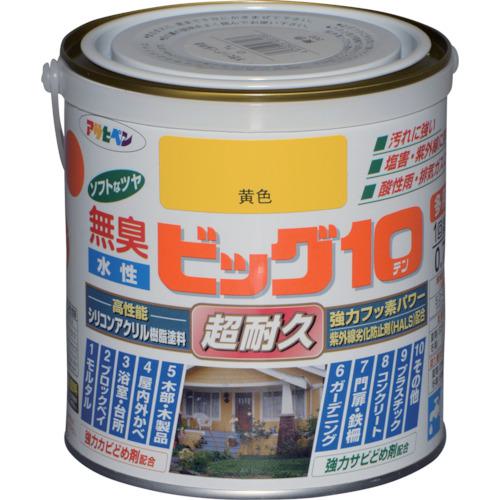 ■アサヒペン 水性ビッグ10多用途 0.7L 黄色《6缶入》〔品番:433183〕【1248820×6:0】[送料別途見積り][掲外取寄][店頭受取不可]