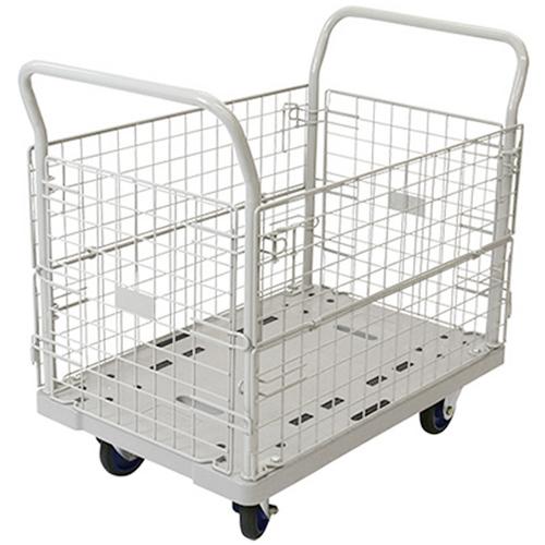■金象 プラキャリーラック金網付L大 フットブレーキ付〔品番:183639〕【1249608:0】[送料別途見積り][法人・事業所限定][外直送][店頭受取不可]｜ホームセンターバロー　店