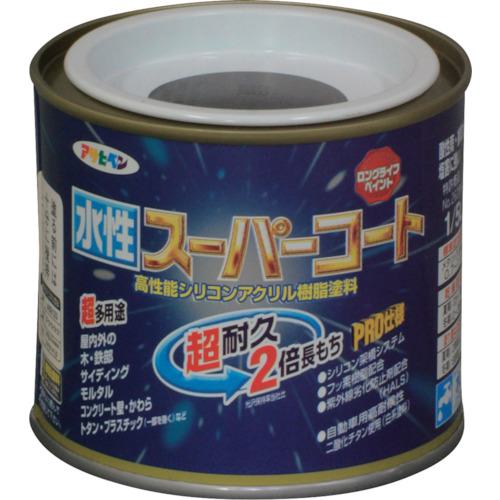 ■アサヒペン 水性スーパーコート 1/5L 銀黒《6個入》〔品番:412638〕【1250263×6:0】[送料別途見積り][掲外取寄][店頭受取不可]