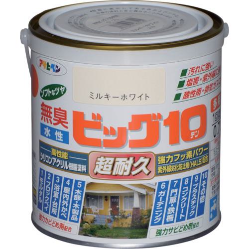 ■アサヒペン 水性ビッグ10多用途 0.7L ミルキーホワイト《6缶入》〔品番:433145〕【1250408×6:0】[送料別途見積り][掲外取寄][店頭受取不可]