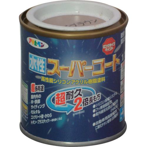 ■アサヒペン 水性スーパーコート 1/12L バーチブラウン《12個入》〔品番:411389〕【1251837×12:0】[送料別途見積り][掲外取寄][店頭受取不可]
