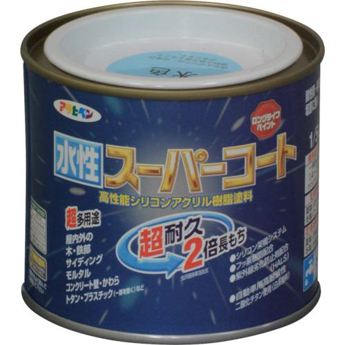 ■アサヒペン 水性スーパーコート 1/5L 水色《6個入》〔品番:412461〕【1251839×6:0】[送料別途見積り][掲外取寄][店頭受取不可]