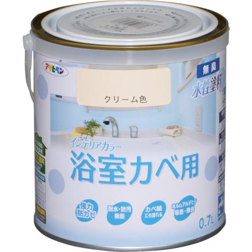 ■アサヒペン NEW水性インテリアカラー浴室カベ用 0.7L クリーム色《6缶入》〔品番:465368〕【1251936×6:0】[送料別途見積り][掲外取寄][店頭受取不可]