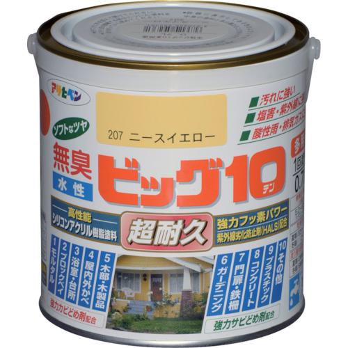 ■アサヒペン 水性ビッグ10多用途 0.7L ニースイエロー《6缶入》〔品番:592361〕【1251981×6:0】[送料別途見積り][掲外取寄][店頭受取不可] 13,009円