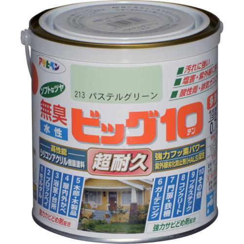 ■アサヒペン 水性ビッグ10多用途 0.7L パステルグリーン《6缶入》〔品番:433213〕【1251987×6:0】[送料別途見積り][掲外取寄][店頭受取不可]