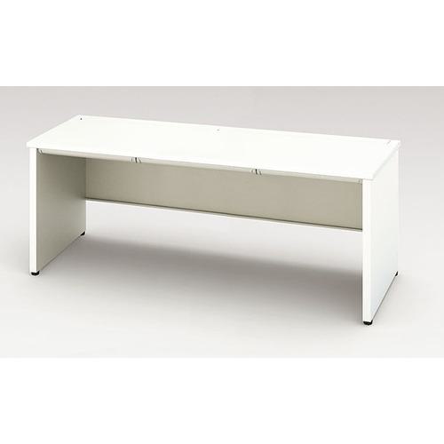 ■NAIKI 平デスク(パネル脚) XEHH型/天板:ホワイト 本体:クリアーホワイト/W1800×D700×H720〔品番:XEHH187FPWH〕【1253525:0】[送料別途見積り][法人・事業所限定][外直送][店頭受取不可] 47,586円