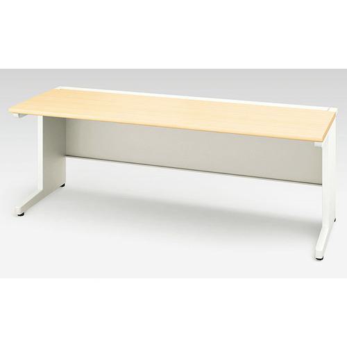■NAIKI 平デスク(引出し無し) XEHH型/天板:シルクウッド 本体:クリアーホワイト/W2000×D700×H720〔品番:XEHH207FDNWS〕【1253575:0】[送料別途見積り][法人・事業所限定][外直送][店頭受取不可]