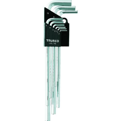 ■TRUSCO ロング六角棒レンチセット 9本組〔品番:GXL9S〕【1253972:0】[店頭受取不可]