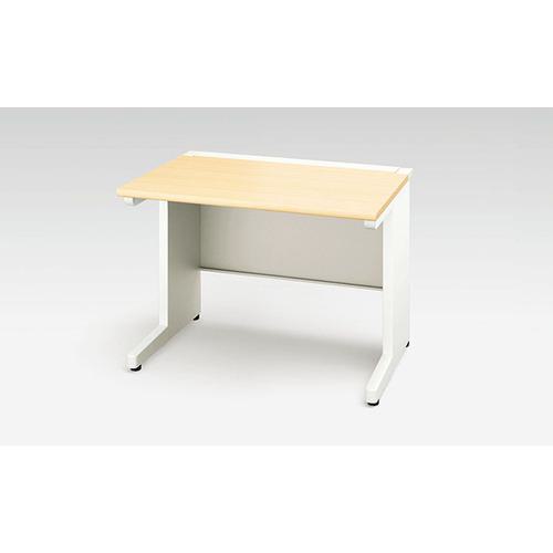 ■NAIKI 平デスク(引出し無し) XEHH型/天板:シルクウッド 本体:クリアーホワイト/W1000×D700×H720〔品番:XEHH107FDNWS〕【1255957:0】[送料別途見積り][法人・事業所限定][外直送][店頭受取不可]
