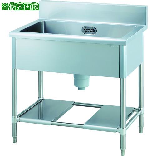 ■tanico 一槽シンク(ホース1本付) 750×600×850H〔品番:TA1S75〕【1256314:0】[法人・事業所限定][直送元][店頭受取不可]