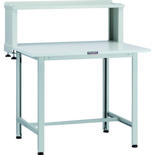 ■TRUSCO 軽荷重作業台(200kg)AO型 900X750XH1044(全高) 上棚付 ホワイト色〔品番:AO0975YURB〕【1259131:0】[法人・事業所限定][直送元][店頭受取不可]