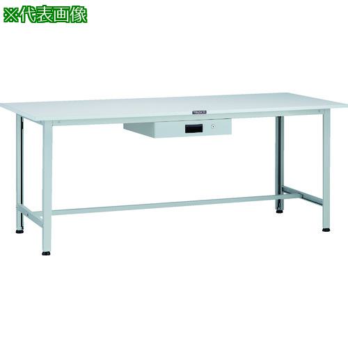 ■TRUSCO 軽荷重作業台(200kg)AO型 1800X600XH740 薄型1段引出付 ホワイト色〔品番:AO1860UDK1〕【1259158:0】[法人・事業所限定][直送元][店頭受取不可] 28,116円