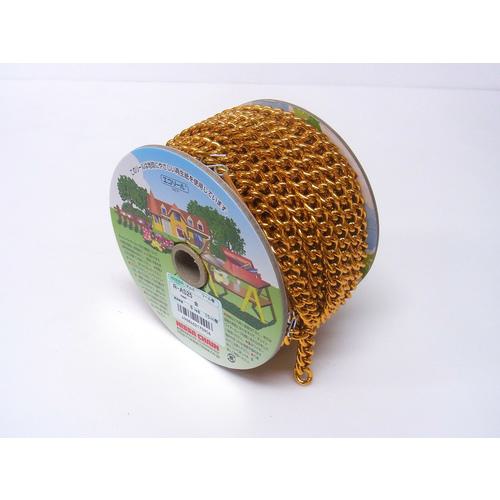 ■ニッサチェイン アルミSマンテル 15m巻 金〔品番:RAS25GD〕【1261502:0】[送料別途見積り][掲外取寄][店頭受取不可]