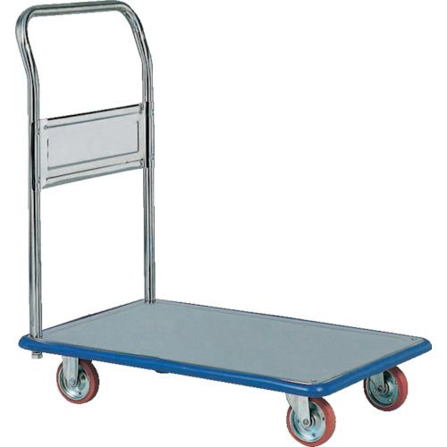 ■アイケー ステンレス製運搬車 固定ハンドルタイプ 均等荷重150kg〔品番:SUS108〕【1263226:0】[送料別途見積り][掲外取寄][店頭受取不可]