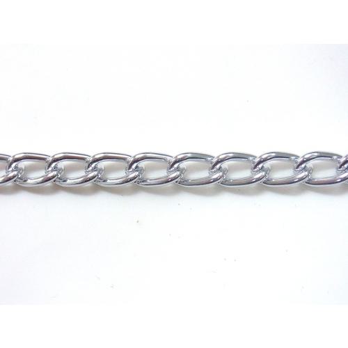 ■ニッサチェイン アルミカラーチェン 30m 銀〔品番:AM25SV〕【1264518:0】[送料別途見積り][掲外取寄][店頭受取不可]