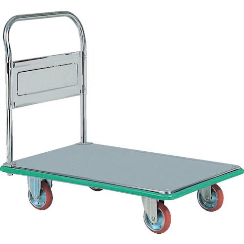 ■アイケー ステンレス製運搬車 固定ハンドルタイプ 均等荷重300kg〔品番:SUS302〕【1264713:0】[送料別途見積り][掲外取寄][店頭受取不可]