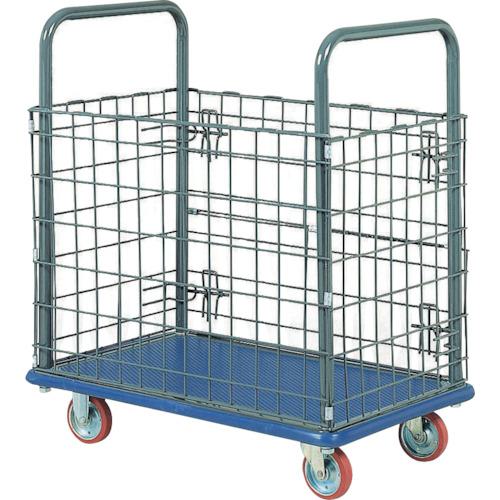 ■アイケー プレス製運搬車 金網付台車〔品番:107〕【1264727:0】[送料別途見積り][法人・事業所限定][外直送][店頭受取不可]｜ホームセンターバロー　店